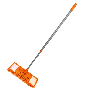Швабра отжимная Умничка 1 рол. Алюминиевая телескоп.ручка Оранж