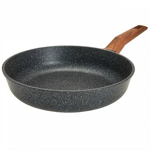 DELTA Сковорода 28 см с антипригарным покрытием и ручкой soft-touch 1028-14 серии Гранит 14