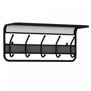 DELTA Вешалка с полкой Гранада 21 (GRANADA 21 hanger with shelf) ВСПГ21 Ч (Черный)