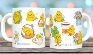 DELTA Кружка фарфор 350 мл Чубчик с2022-17