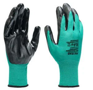 Palisad Перчатки полиэфирные с чёрным нитрильным покрытием, размер L, 15 класс вязки 67865