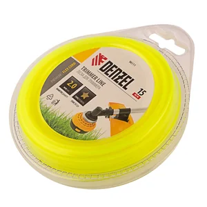 Denzel Леска для триммера, звезда 2 мм х 15 м, блистер Flex cord 96111