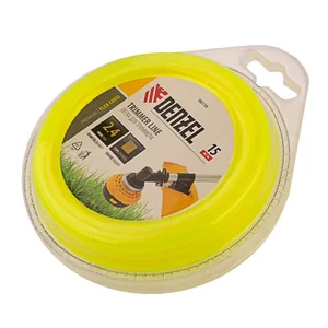 Denzel Леска для триммера, квадрат 2.4 мм х 15 м, блистер Flex cord 96116