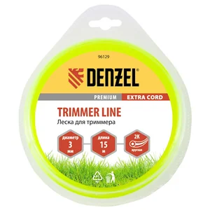 Denzel Леска для триммера, двухкомпонентная круглая 3.0 мм, 15 м Extra cord 96129