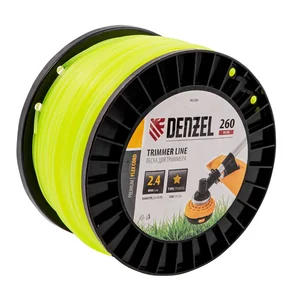 Denzel Леска для триммера звезда, 2,4мм х 260м, на DIN катушке FLEX CORD 96286