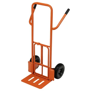 Сибртех Тележка ручная двухколесная TTP2-01.00.000, грузоподъемность 190 кг, пневматические колеса d 260 мм, платформа 580 х 290 мм 68944