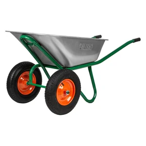 Palisad Тачка садово-строительная, 2-х колесная, усиленная, грузоподъемность 320 кг, объем 100 л 689860