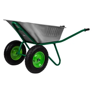 Сибртех Тачка садово-строительная, 2-х колесная, усиленная, грузоподъемность 320 кг, объем 100 л Россия 689863