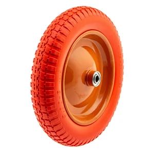 Palisad Колесо полиуретановое 3.00-8, длина оси 90 мм, подшипник 16 мм 68975