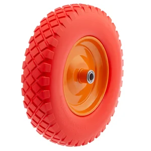 Palisad Колесо полиуретановое 4.80/4.00-8, длина оси 90 мм, подшипник 20 мм 68977