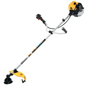 Denzel Триммер бензиновый DT-52E, 52 см3, неразъемная штанга, электростартер, состоит из 2 частей 962025