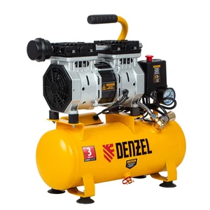 Denzel Компрессор DLS650/10 безмаслянный малошумный 650 Вт, 120 л/мин, ресивер 10 л 58021