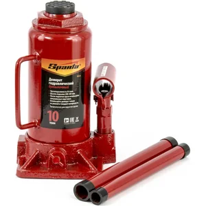 Sparta Домкрат гидравлический бутылочный, 10 т, h подъема 200-385 мм 50325