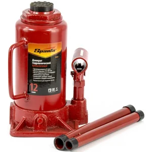 Sparta Домкрат гидравлический бутылочный, 12 т, h подъема 210-400 мм 50326