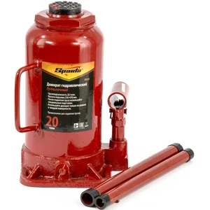 Sparta Домкрат гидравлический бутылочный, 20 т, h подъема 250-470 мм 50328