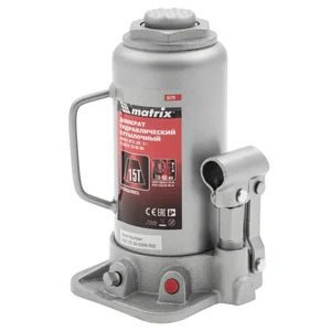 Matrix Домкрат гидравлический бутылочный, 15 т, высота подъема 230-460 мм 50729