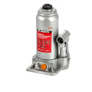 Matrix Домкрат гидравлический бутылочный, 5 т, h подъема 197-382 мм 50764