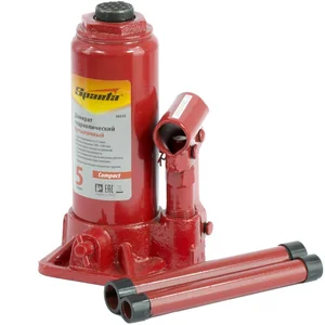 Sparta Домкрат гидравлический бутылочный 5 т, h подъема 180-340 мм 50333 Compact