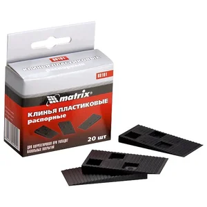 Matrix Клинья пластиковые распорные для корректировки при укладке напольных покрытий, 20 шт 88101