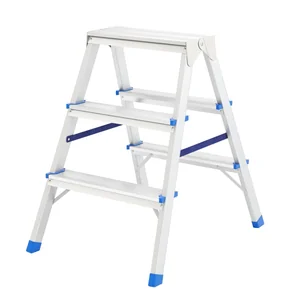 Сибртех Стремянка двусторонняя 3 ступени, алюминиевая, Россия, 97923