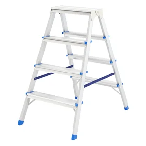 Сибртех Стремянка двусторонняя 4 ступени, алюминиевая, Россия, 97924