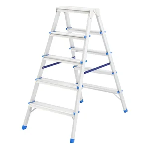 Сибртех Стремянка двусторонняя 5 ступеней, алюминиевая, Россия, 97925