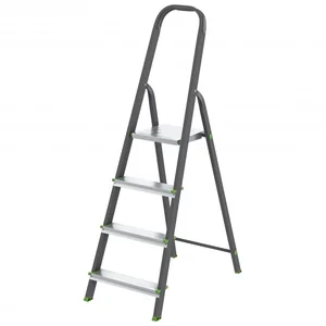 Сибртех Стремянка, 4 ступени, стальной профиль, алюминиевые ступени Россия 97954