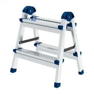 Сибртех Стремянка двухсторонняя 2 ступени, сталь профиль, стальные ступени, Россия 97982