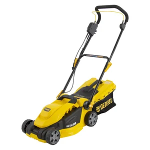 Denzel Газонокосилка электрическая GM-1200, 1200 Вт, ширина 32 см, 3 уровня, травосборник 25 л. 96615
