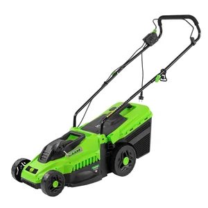 Сибртех Газонокосилка электрическая L1500, 1500 Вт, ширина 33 см, 5 уровней, пластиковый травосборник 35 л 96677