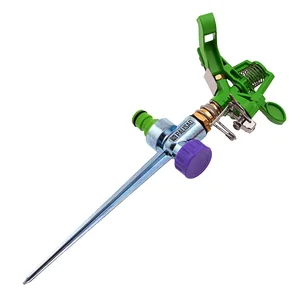 Palisad Разбрызгиватель латунный, импульсный, с регулировкой угла горизонт распыления до 26 м 65412