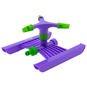 Palisad Разбрызгиватель, АБС-пластик, вращающий с тремя лопостями, штуц D 3/4, с подставкой, площадь полива до 180 кв. м, дальность полива 15 м 65409