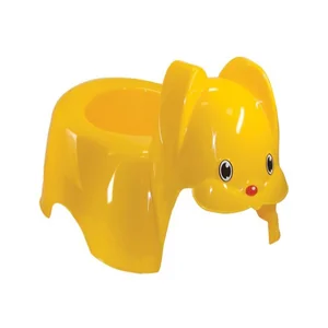 М- ПЛАСТИКА Горшок детский Зайка М 2594 желтый