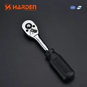 HARDEN_Профессиональная рукоятка (черная) с трещеткой 1/4 6,3мм 530302