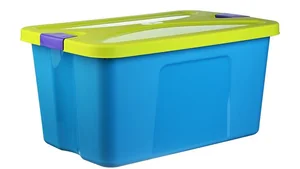 М- ПЛАСТИКА Ящик для игрушек Секрет М 2597 бирюзовый