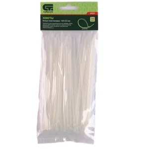 СИБРТЕХ Хомуты, 160 x 2,5 мм, пластиковые, белые, 100 шт. 45523