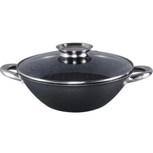 WEBBER Казан Вок 3,6 л. «Черный мрамор» BE 905/28