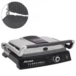 АКСИНЬЯ Гриль КС 5210 серебристый с черным