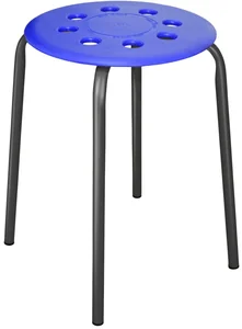 НИКА Табурет с пластмассовым сиденьем ТП01 синий