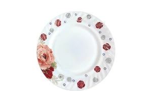 КОРАЛЛ Тарелка десертная 18 см Цветочный бордюр HP70