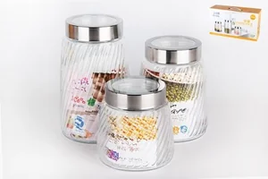 КОРАЛЛ Набор емкостей для сыпучих продуктов 3пр. 4117