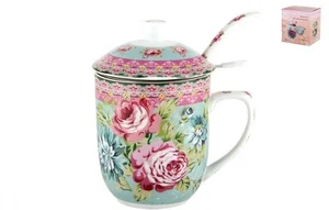 КОРАЛЛ Кружка для заваривания 300мл. Цветочные кружева п/у TFC-A4650-8