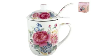 КОРАЛЛ Кружка для заваривания 300мл. Пионы TFC-A4818