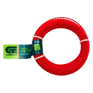 Сибртех Леска для триммера овальная витая, 2.0 мм х 15 м, Россия 961365