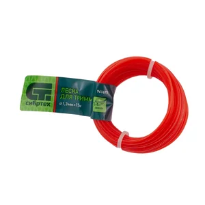 Сибртех Леска для триммера звезда, 1.3 мм х 15 м, Россия 961675