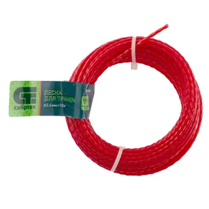 Сибртех Леска для триммера квадратная витая, 2.4 мм х 10 м, Россия 961755