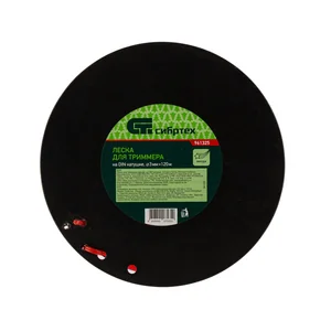 Сибртех Леска для триммера звезда, на DIN катушке, 3 мм х 120 м, Россия 961325