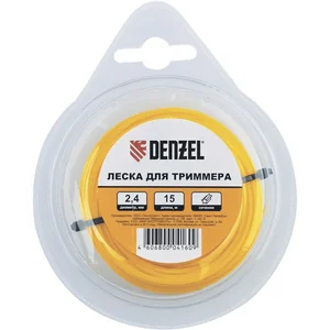 Denzel Леска для триммера квадратная, 4 мм х 10 м, блистер 96182