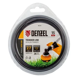 Denzel Леска для триммера двухкомпонентная звезда, 2,7мм х 15м, блистер EXTRA CORD 96218