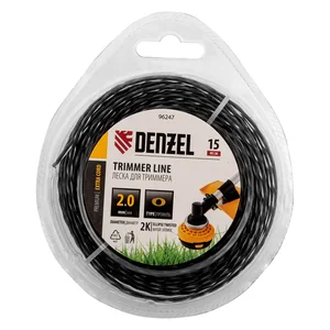 Denzel Леска для триммера двухкомпонентная эллипс, 2,0мм х 15м, блистер EXTRA CORD, 96247